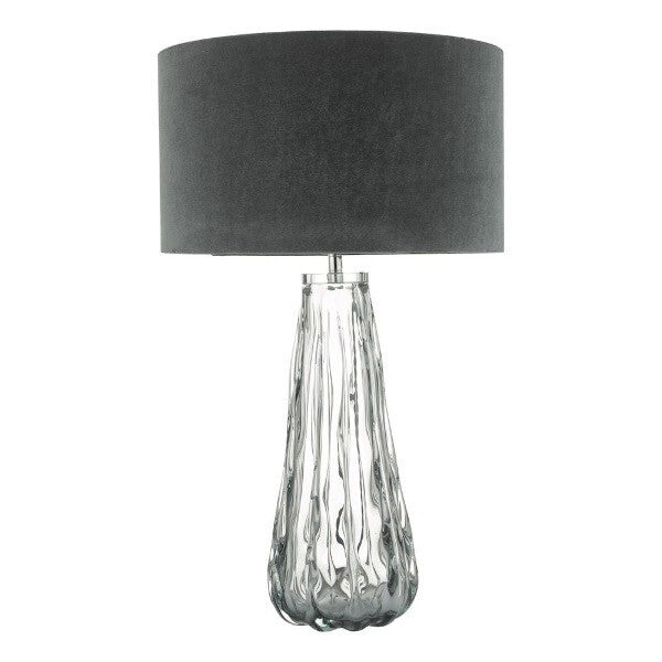 Vezzano Table Lamp Smoked Glass Base Only