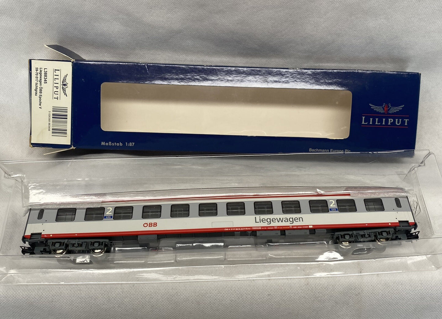 Liliput L388345 RIC carriage grey B Ep.V
