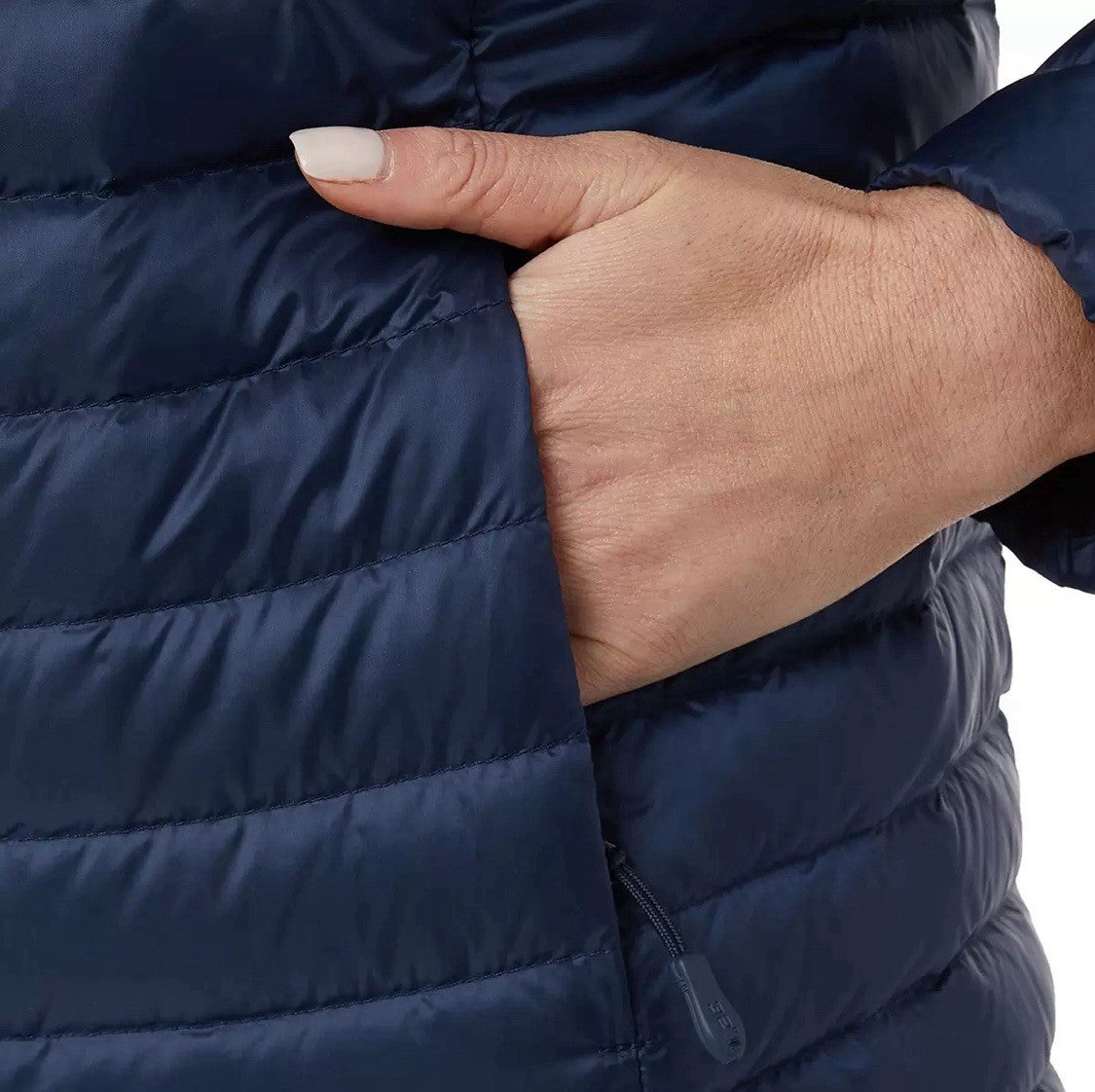 32 Degrees Ladies Short Down Jacket with Detachable Hood in Blue, Extra-Large