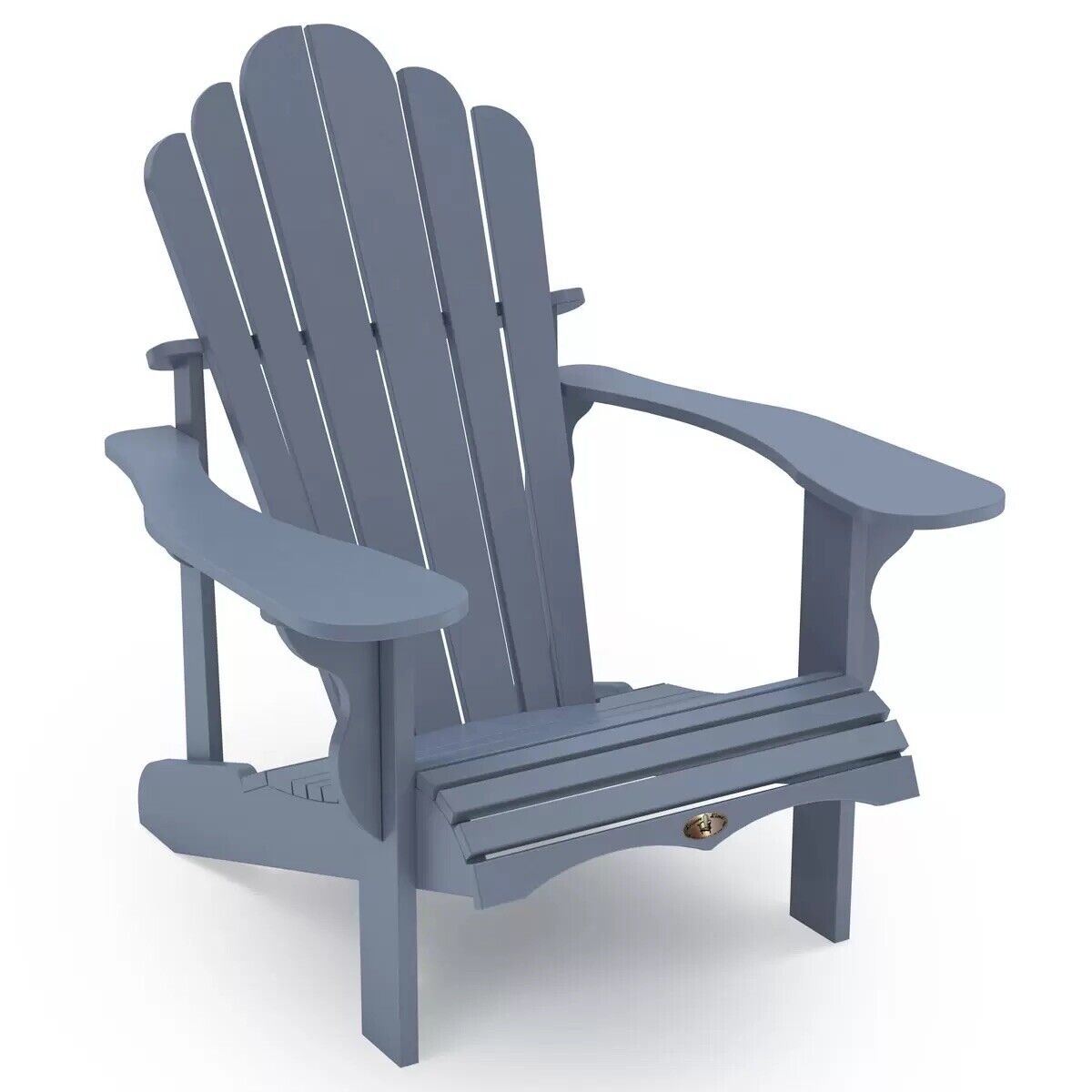 Leisure Line Adirondack Faux Wood Garden Chair in Grey- See Description**