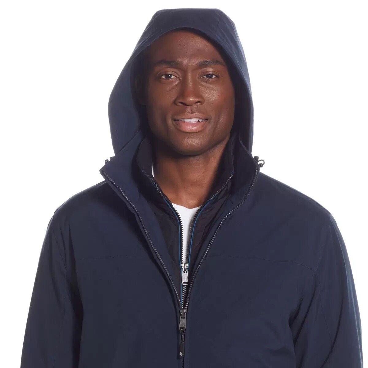 Weatherproof Men's Ultra Tech Flextech Jacket in Dark Blue, size L