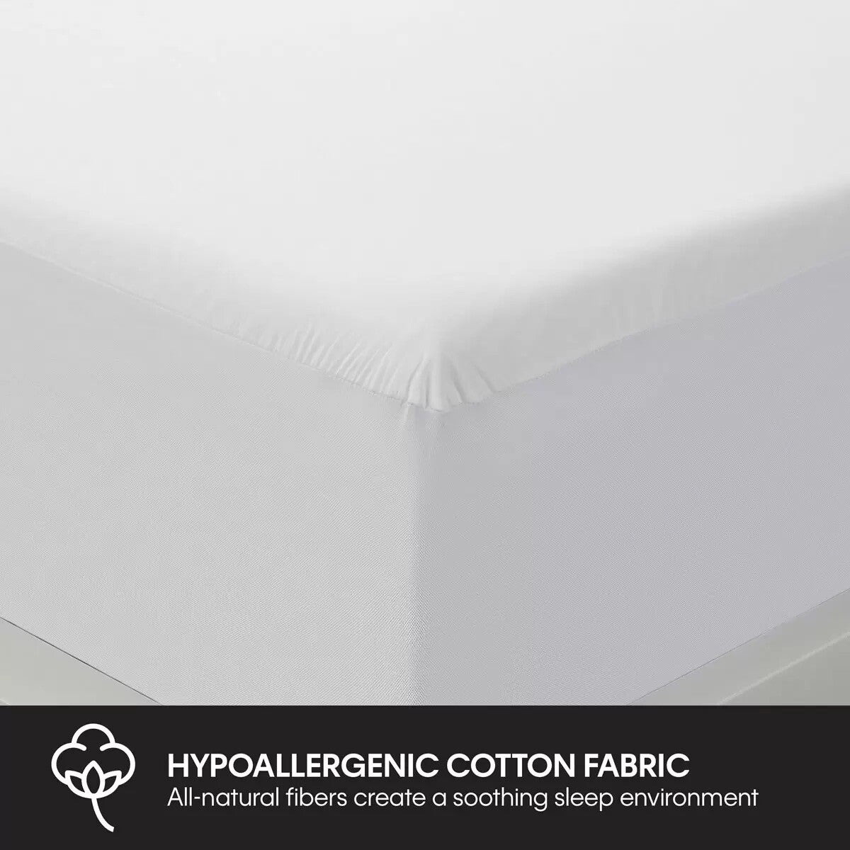 Protect-A-Bed® Cotton Mattress Protector, Small Double.