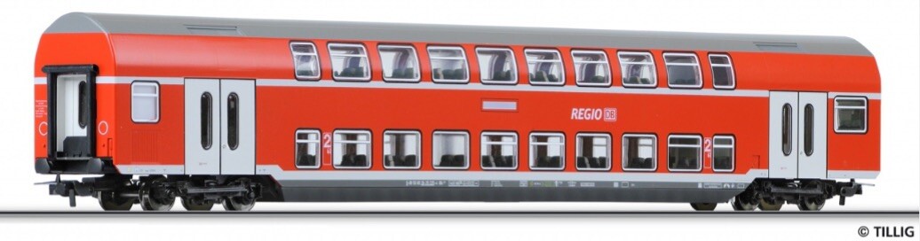 Tillig 73802- 2nd class double-deck coach DBz 751 of the DB AG