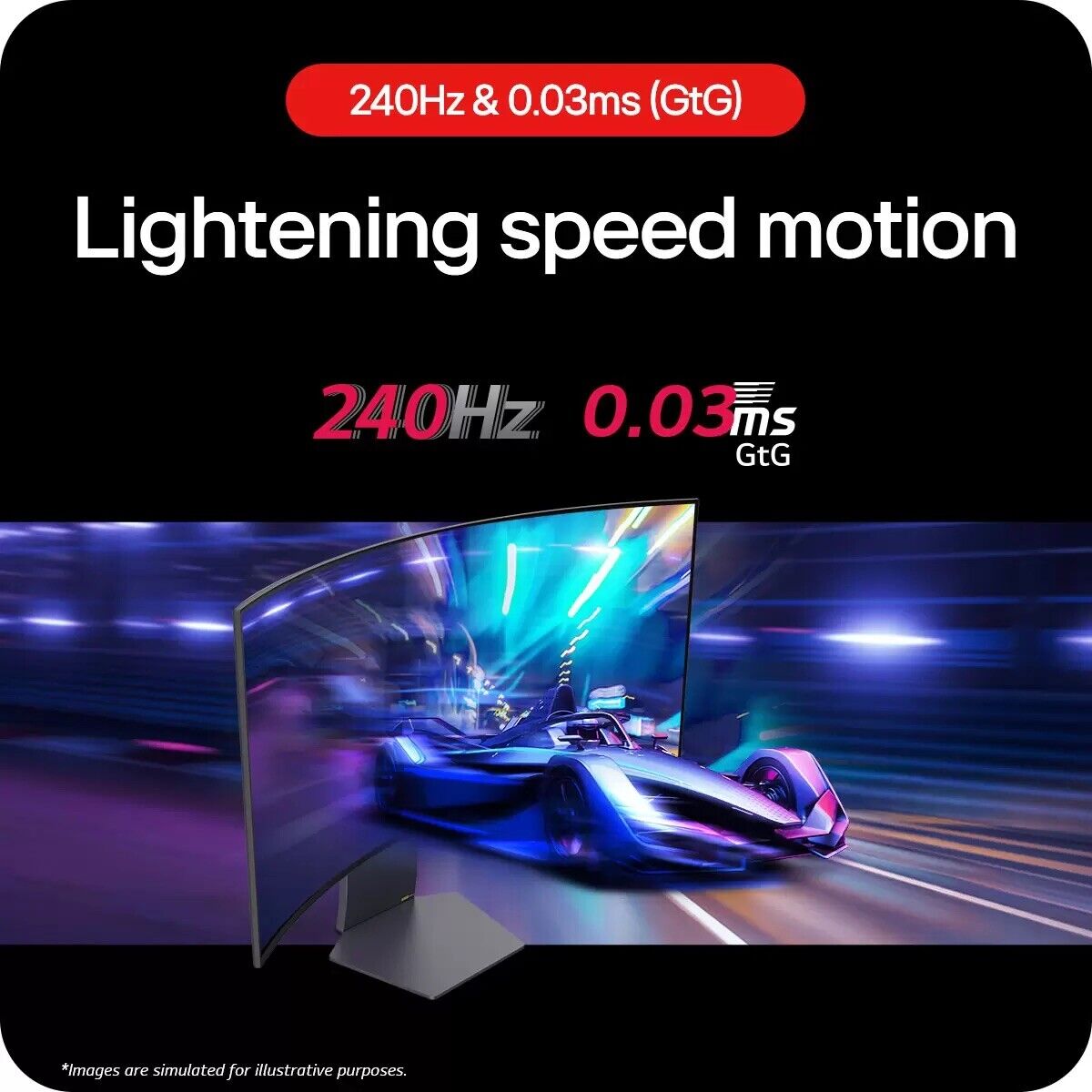 LG UltraGear 39 Inch WQHD 240Hz OLED Gaming Monitor, 39GS95QE-B- *New & Sealed*