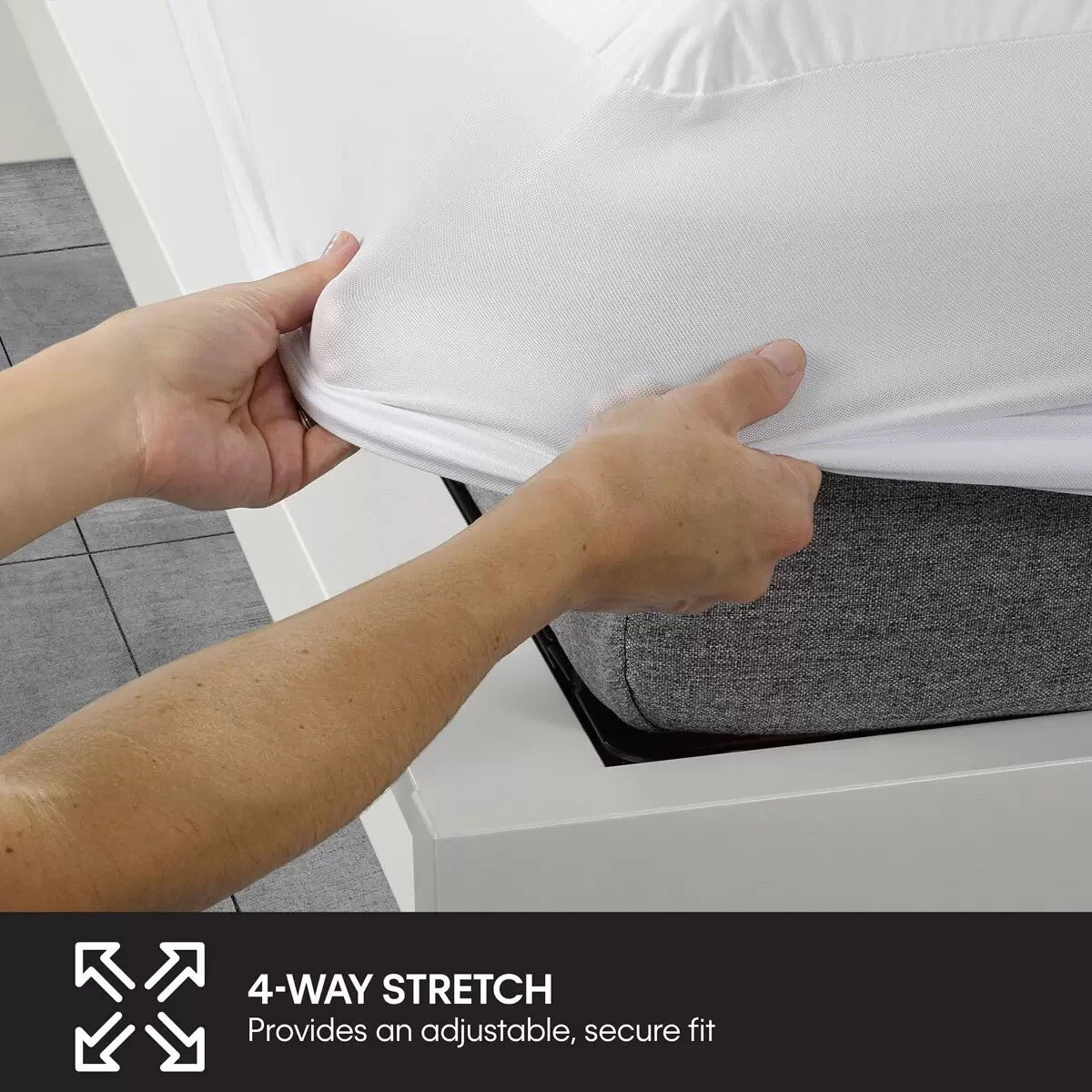 Protect-A-Bed® Cotton Mattress Protector, Small Double.