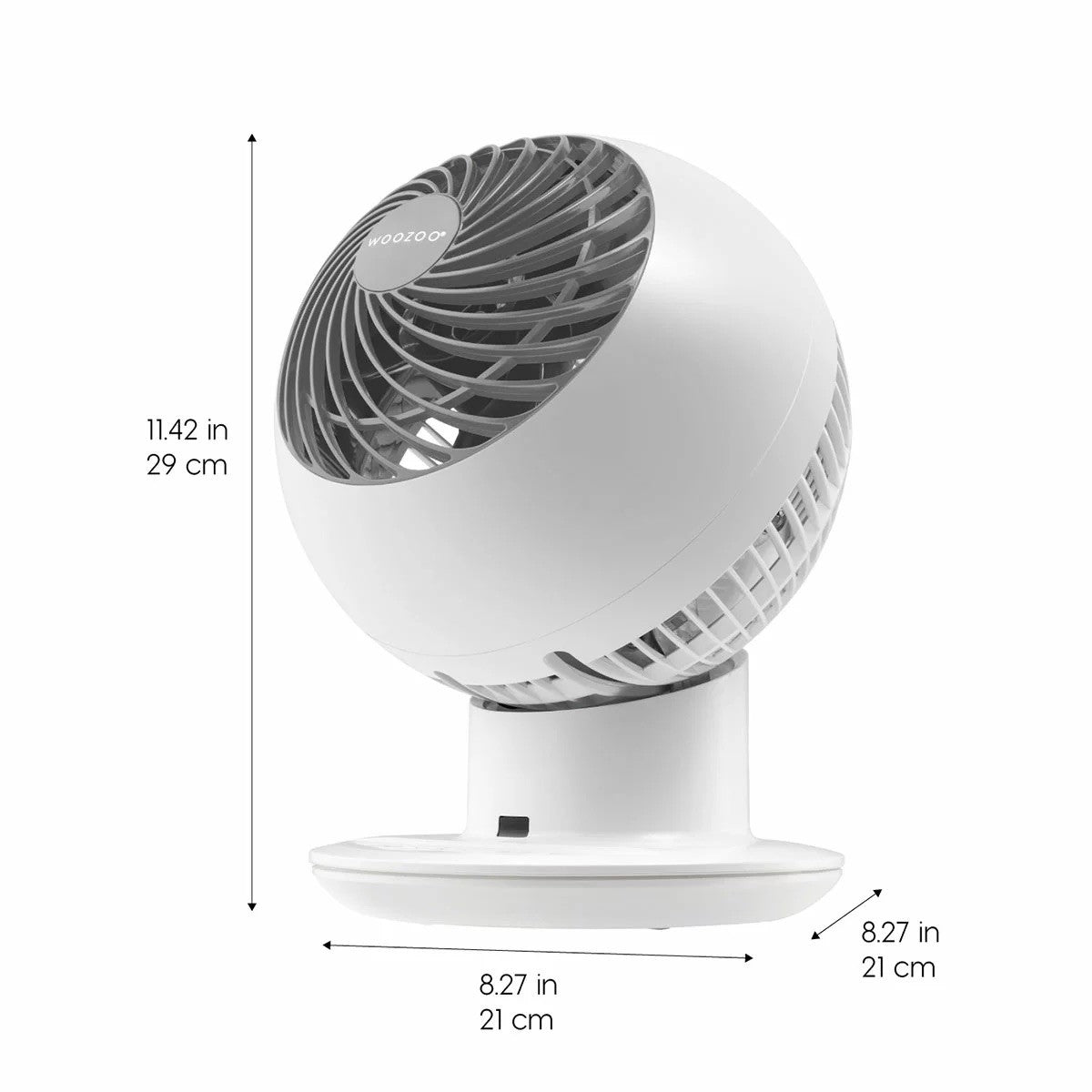 Iris Woozoo Air Circulator Fan With Remote, White
