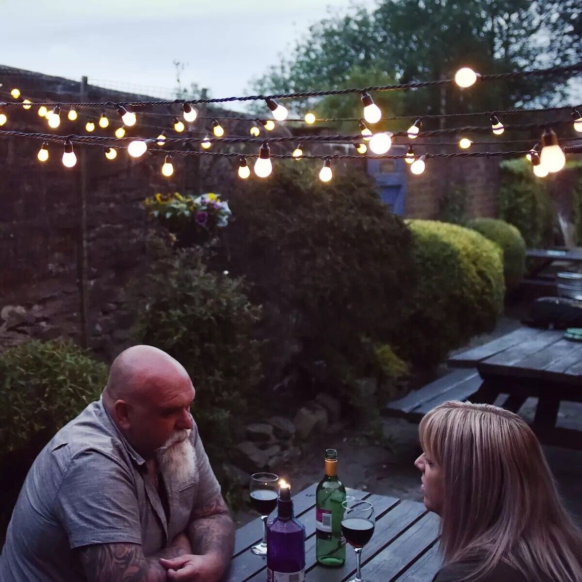 NEW Lights4You 33ft (10m) 50 Large Bulb Warm White Garden Outdoor String Lights