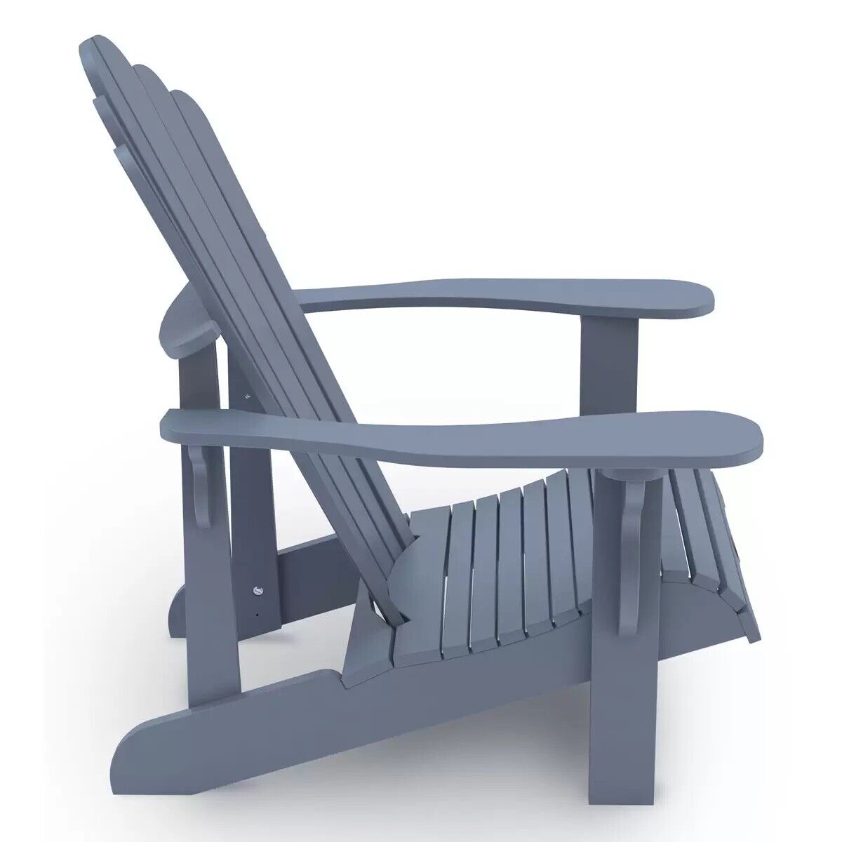 Leisure Line Adirondack Faux Wood Garden Chair in Grey- See Description**