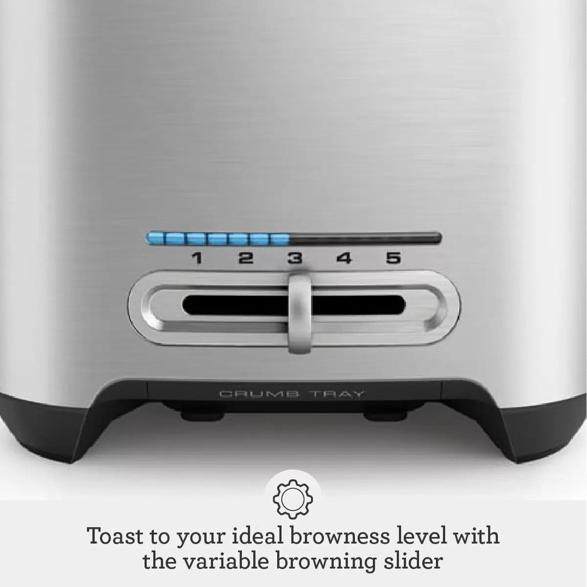 SAGE The Smart Toast 1000W 2-Slice Toaster - Brushed Stainless Steel (BTA825UK)