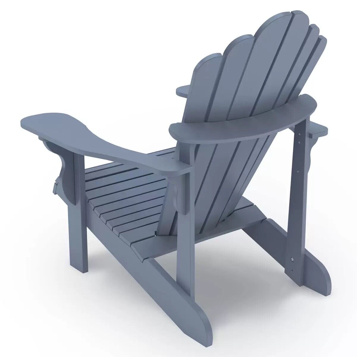Leisure Line Adirondack Faux Wood Garden Chair in Grey- See Description**