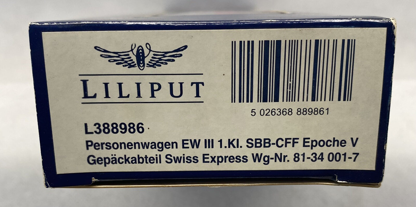 Liliput L388986- Swiss Express EW III End Coach 81-34 001-7 SBB Ep.V 2.Nr.