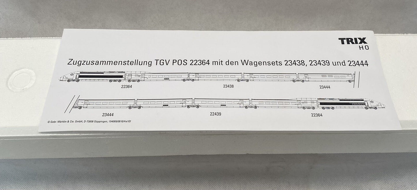 TRIX 23439- Add-On Car Set 2 for the TGV POS.