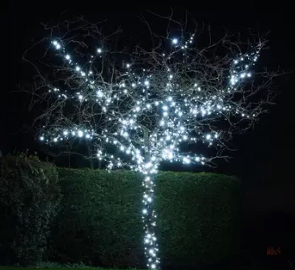 Lights4You 66ft (20m) 120 LED Ice White Outdoor String Lights