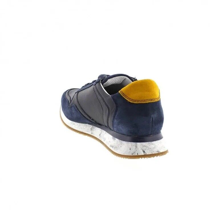Josef Seibel Anton 50- Men’s Lace Up Casual Sneaker In Blue, UK 8