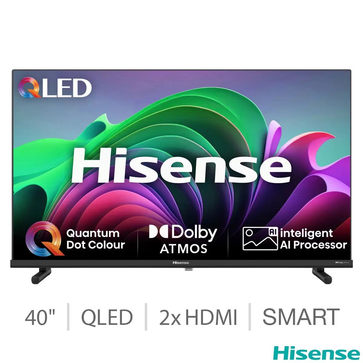 Hisense 40E5NQTUK 40 Inch QLED Smart TV- *New, Box Opened*