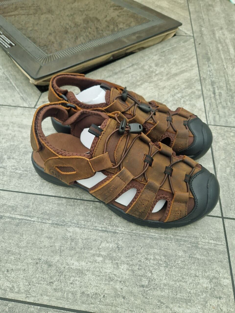 Josef Seibel Bart 02- Men’s Brown Sandals, Size 10.