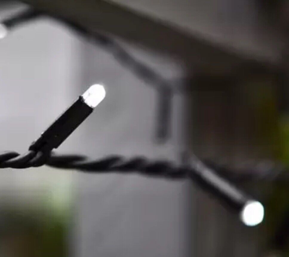 Lights4You 66ft (20m) 120 LED Ice White Outdoor String Lights