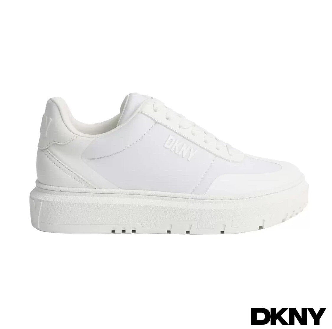 DKNY Ladies Mac Trainer in White, UK Size 4.5