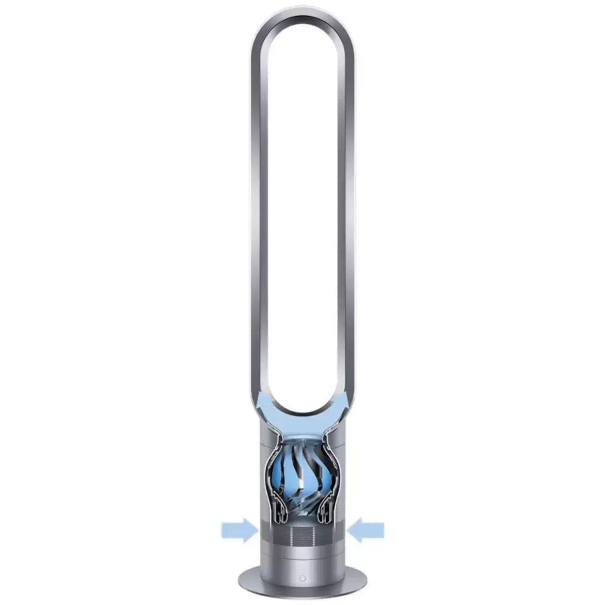 Dyson AM07 56W 10 Speed Tower Fan - White/Silver Luxury
