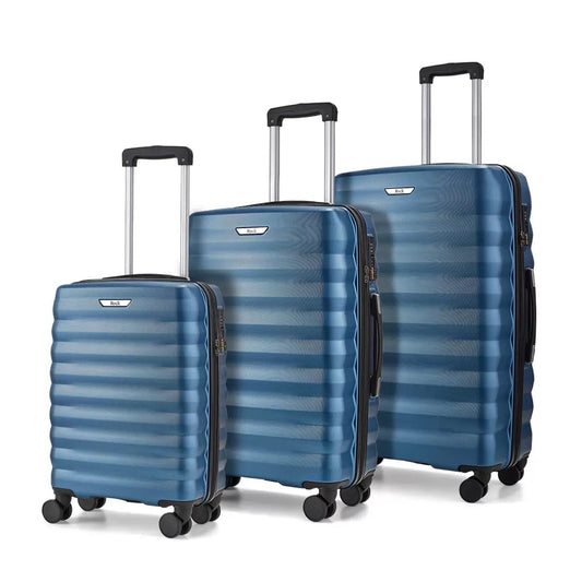 Rock Berlin 3 Piece Hardside Luggage Set in Charcoal