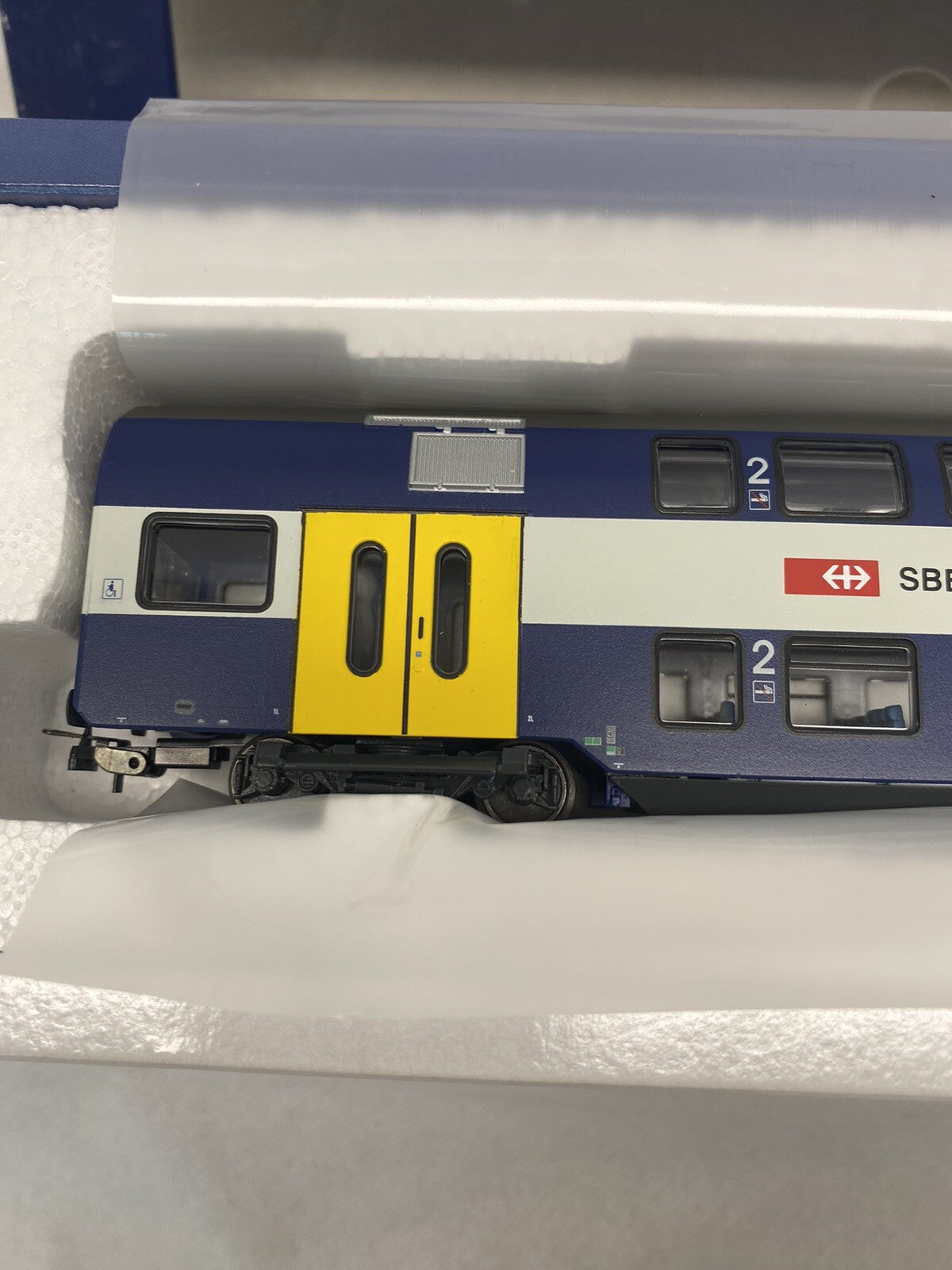 Tillig 73804- 2nd class double-deck coach of the SBB