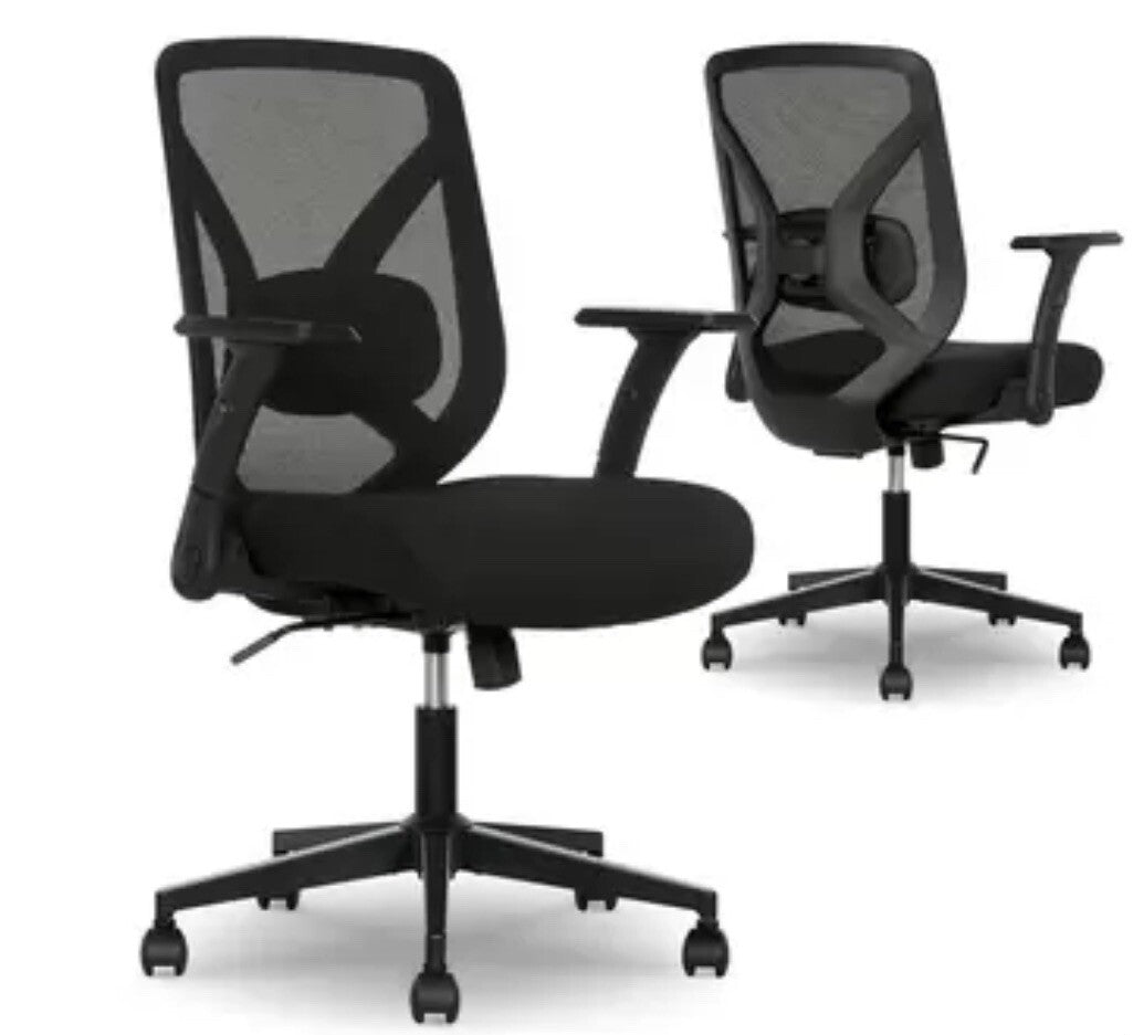True Innovations Mesh Office Chair with Flip Up Arms- New & Sealed