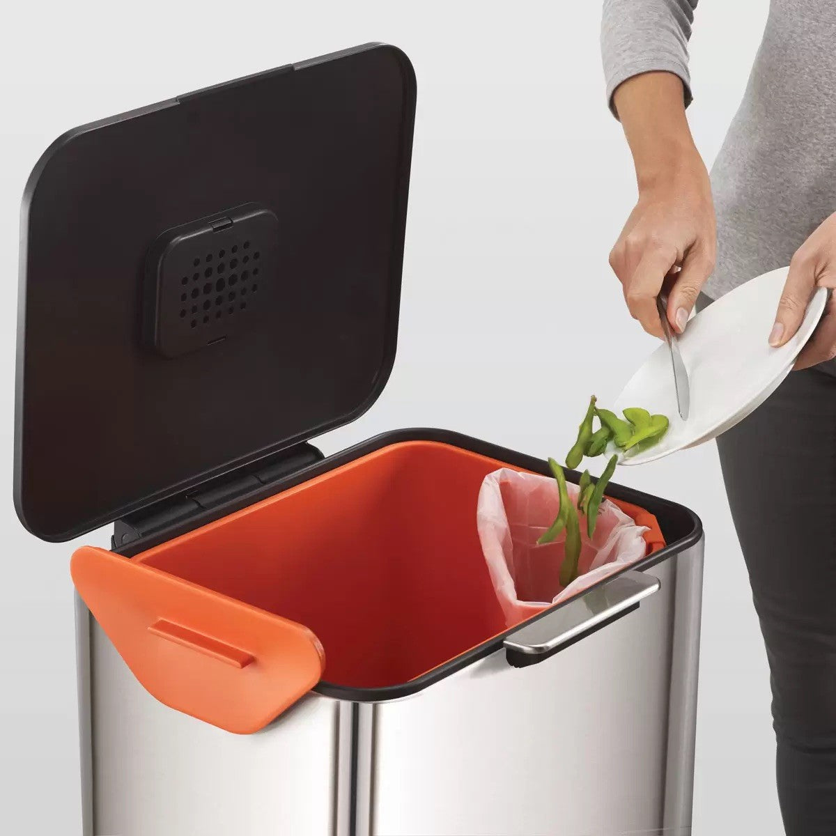 Joseph Joseph 60L Totem Max Waste Separation Unit - Stainless Steel