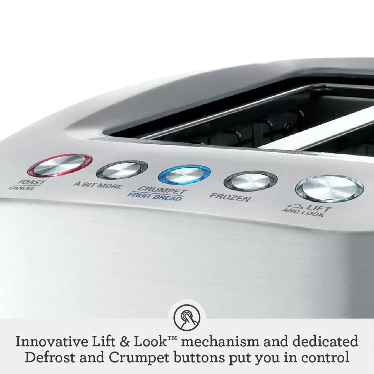 SAGE The Smart Toast 1000W 2-Slice Toaster - Brushed Stainless Steel (BTA825UK)