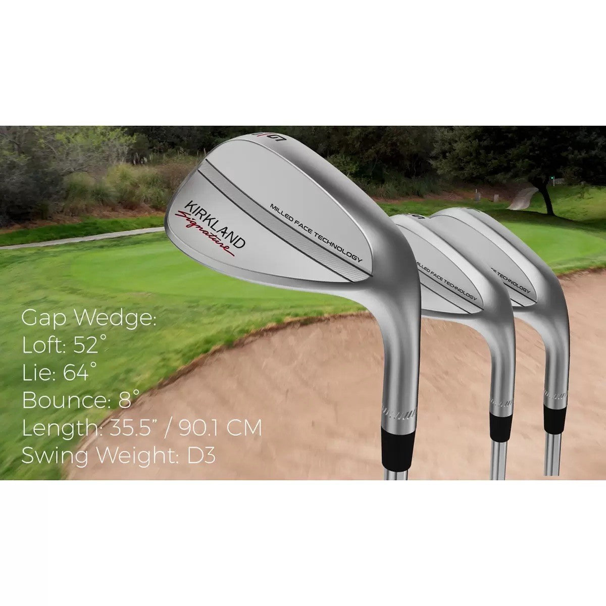 Kirkland Signature 3 Piece Golf Wedge Set- Used