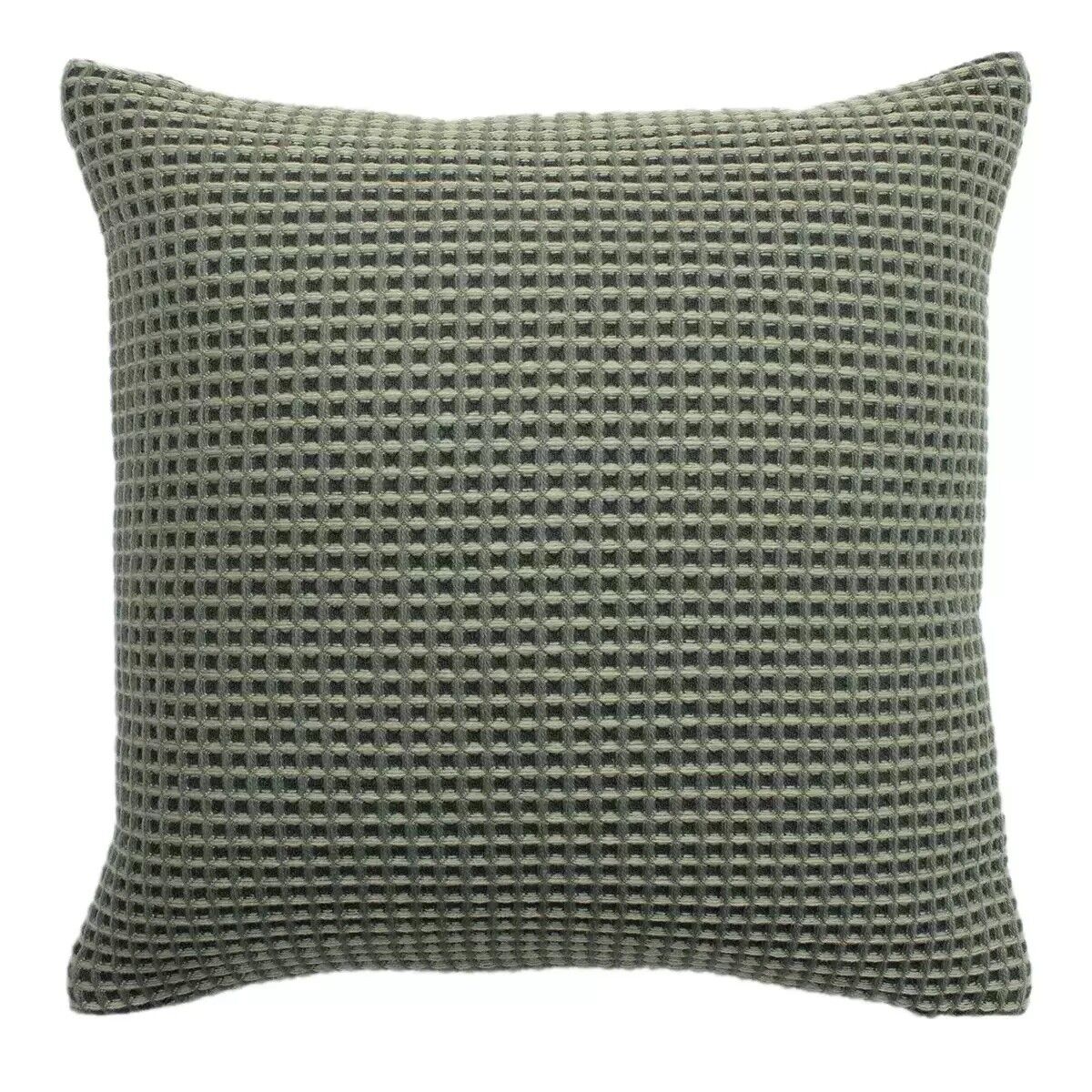 Rowan 45x45 cm Waffle Charcoal Multi-Tonal Cushion, 2 Pack
