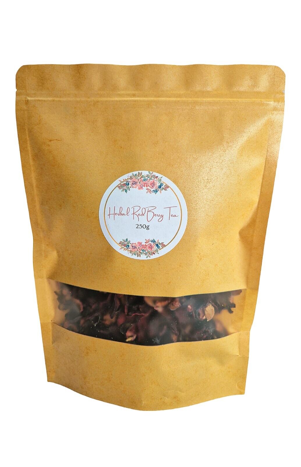Herbal Red Berry Tea, Loose Leaf Tea, Very Aromatic Natural Fresh Taste 250g