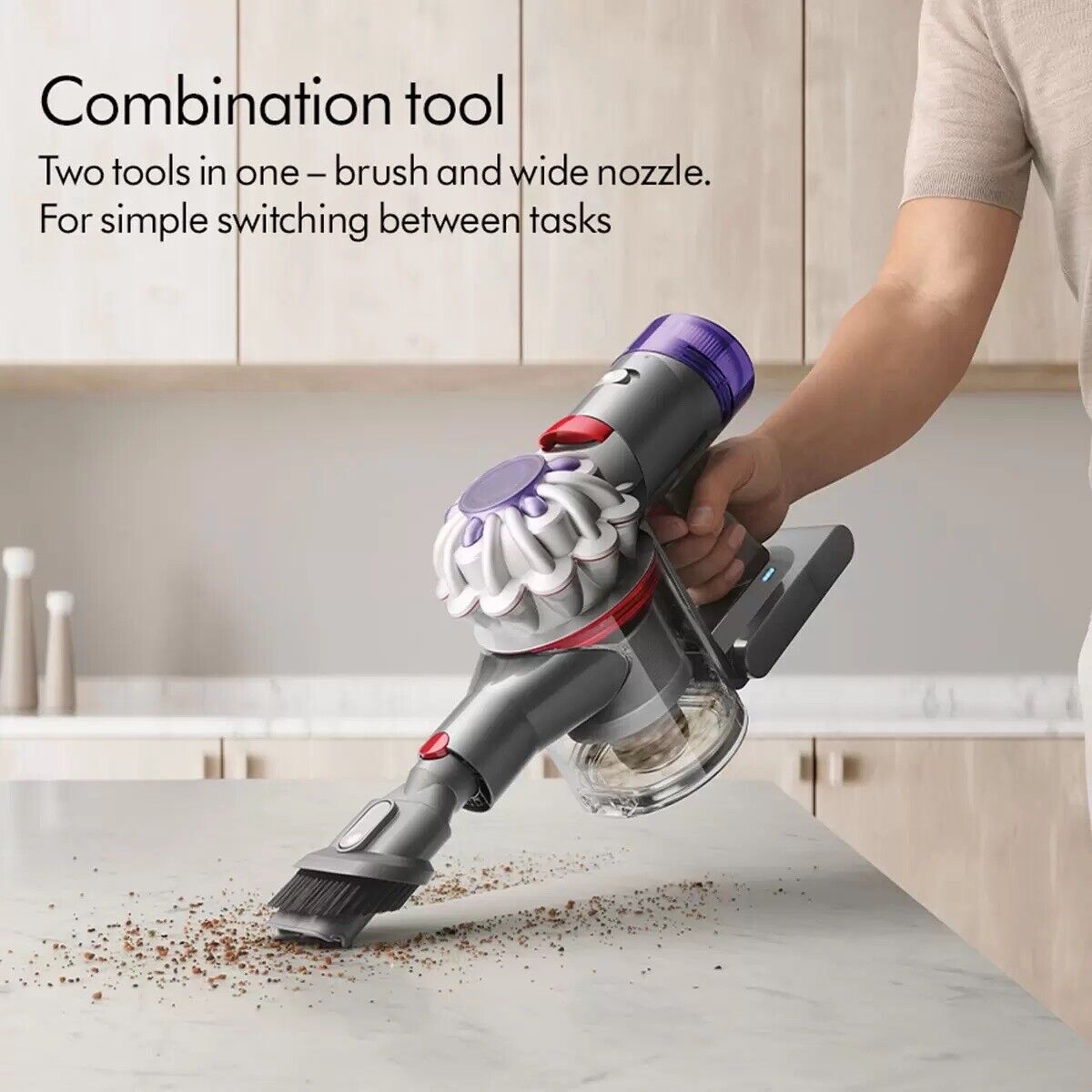 Dyson V8™ Total Clean Stick Vacuum Cleaner (Black/Silver) Used Perfect