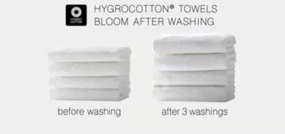 Grandeur 100% Hygro Cotton Bath Sheets, Pack of 2 in White
