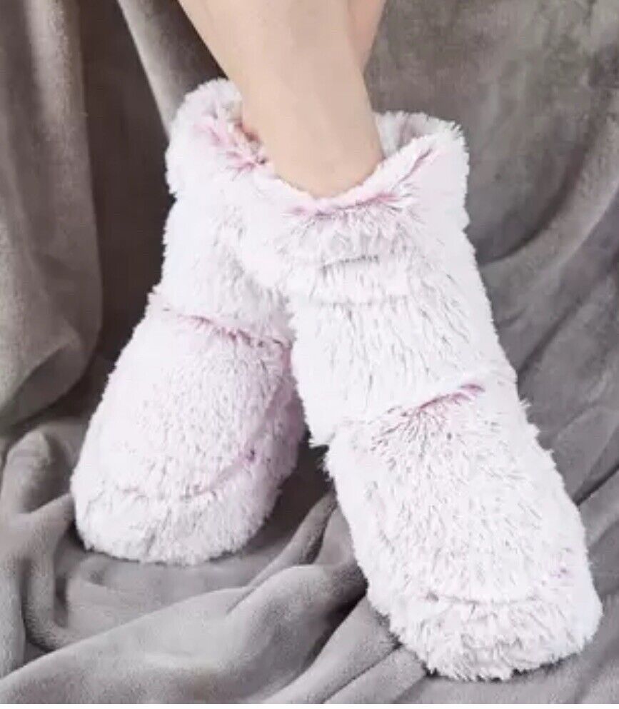 Warmies Fully Heatable Wellness Slipper Boots- One Size Fits Sizes 3-8!