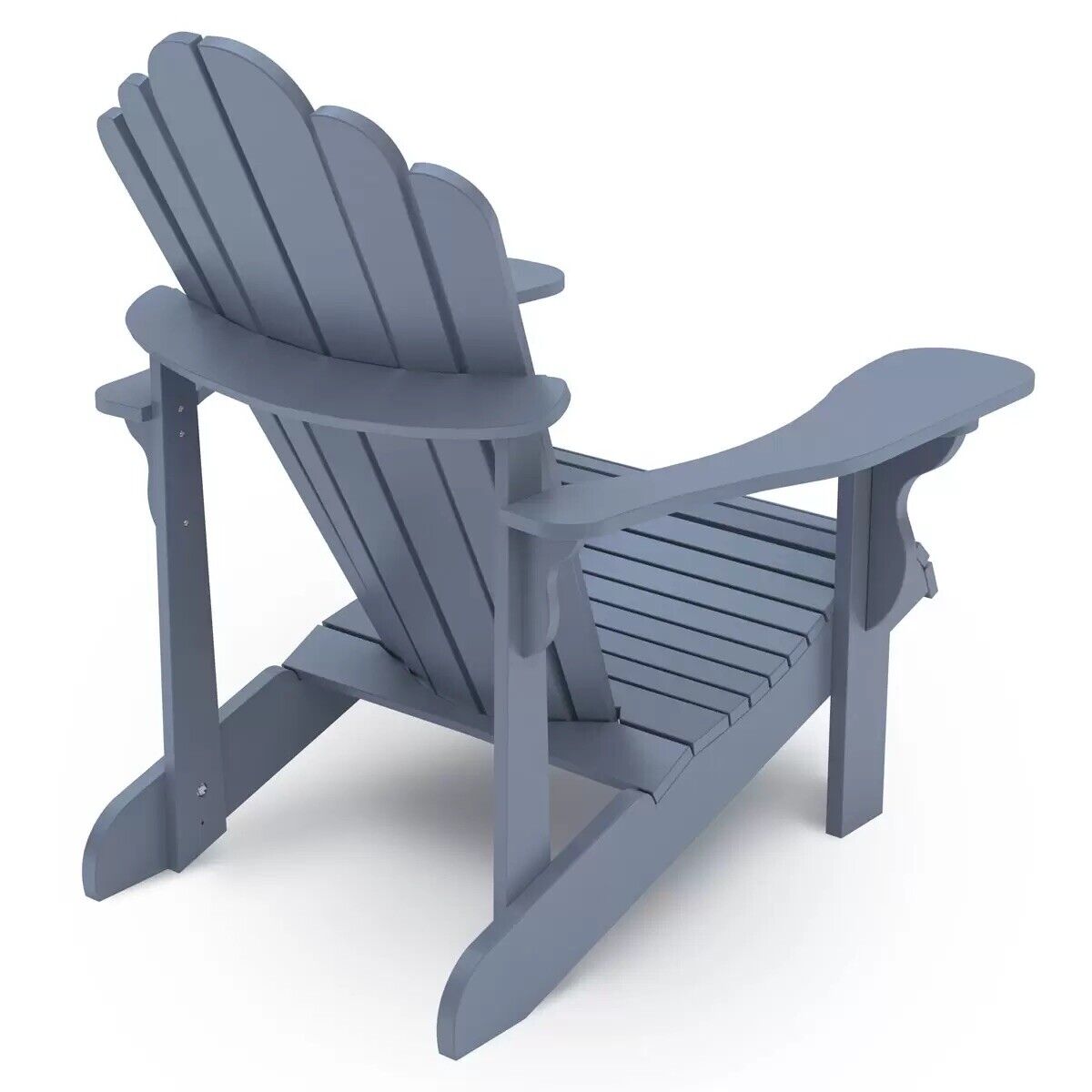 Leisure Line Adirondack Faux Wood Garden Chair in Grey- See Description**