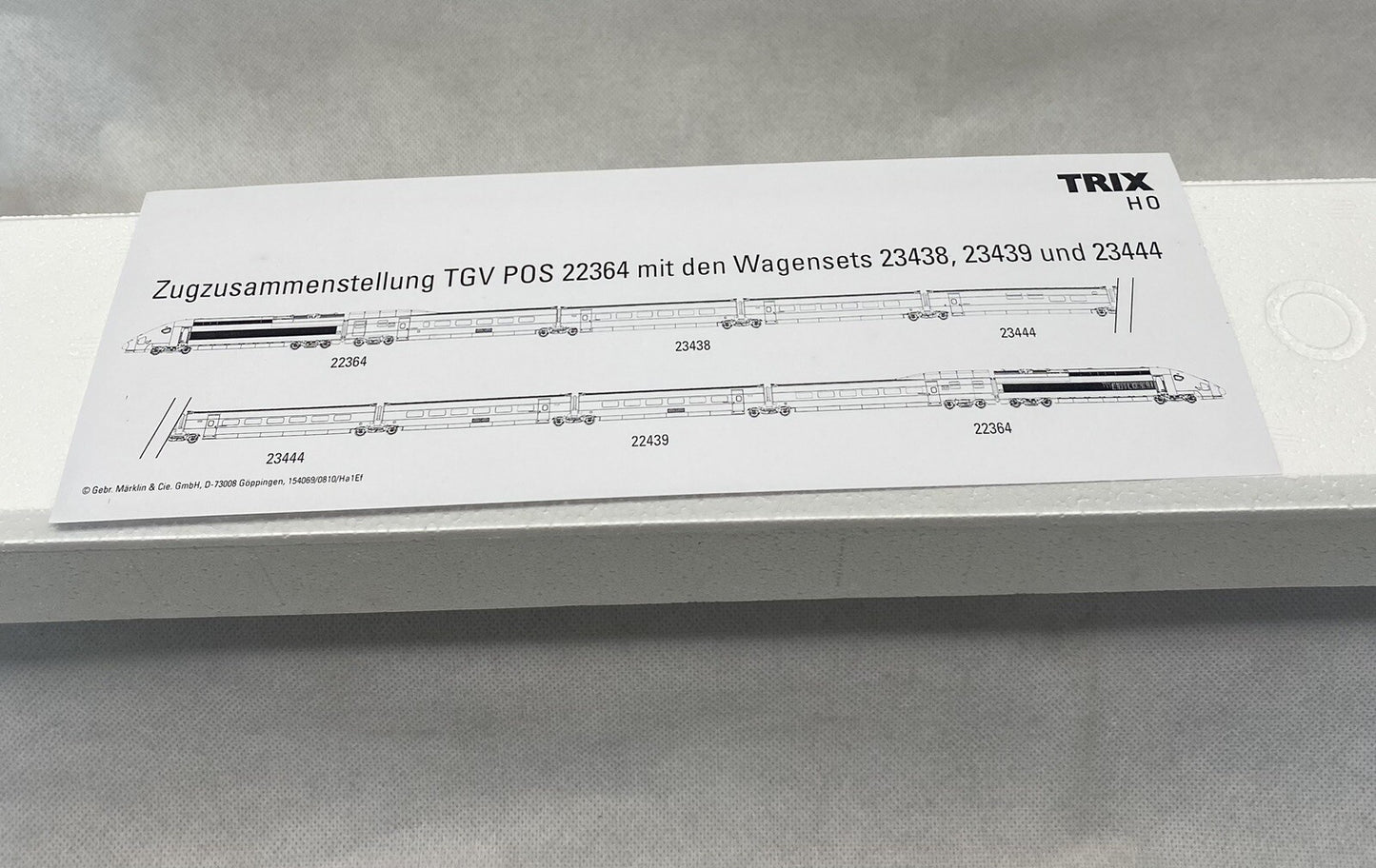 TRIX 23438- Add-On Car Set 1 for the TGV POS.