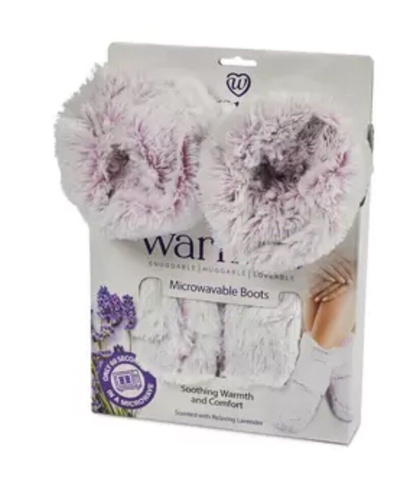 Warmies Fully Heatable Wellness Slipper Boots- One Size Fits Sizes 3-8!