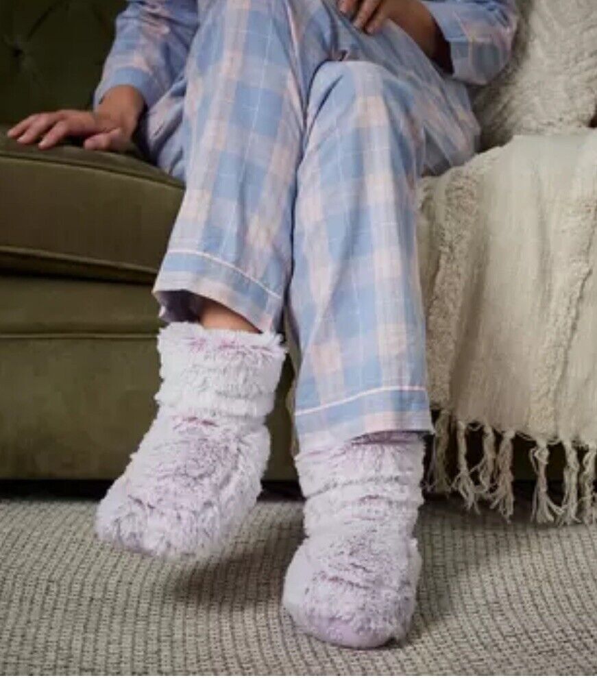 Warmies Fully Heatable Wellness Slipper Boots- One Size Fits Sizes 3-8!