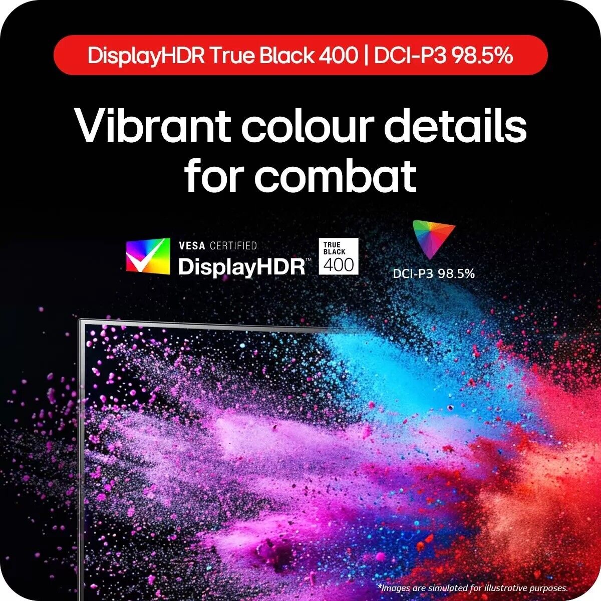 LG UltraGear 39 Inch WQHD 240Hz OLED Gaming Monitor, 39GS95QE-B / VAT