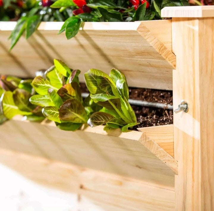 Evergreen 1.2m Rolling Deck All SeasonPlanter / 100% FSC Wood NEW