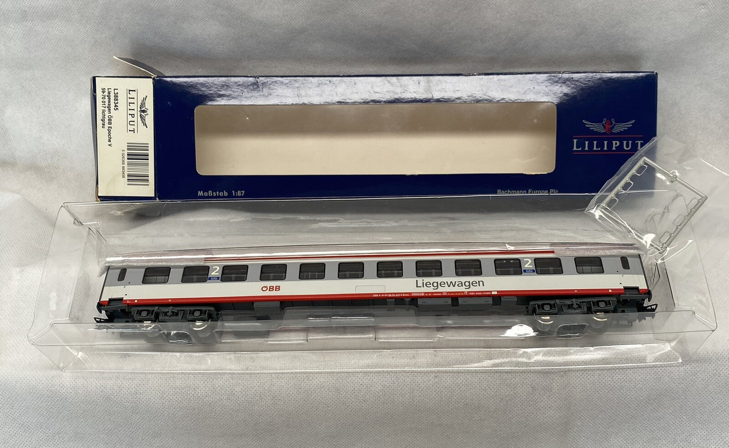 Liliput L388345 RIC carriage grey B Ep.V
