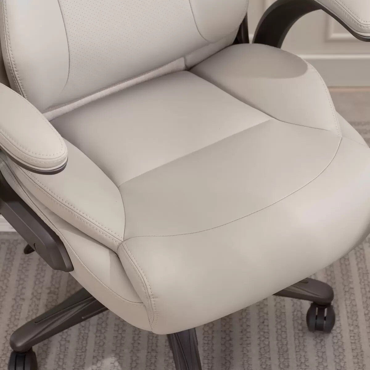 La-Z-Boy Air Lumbar Manager's Office Chair with Flip Up Arms Beige / Box Open