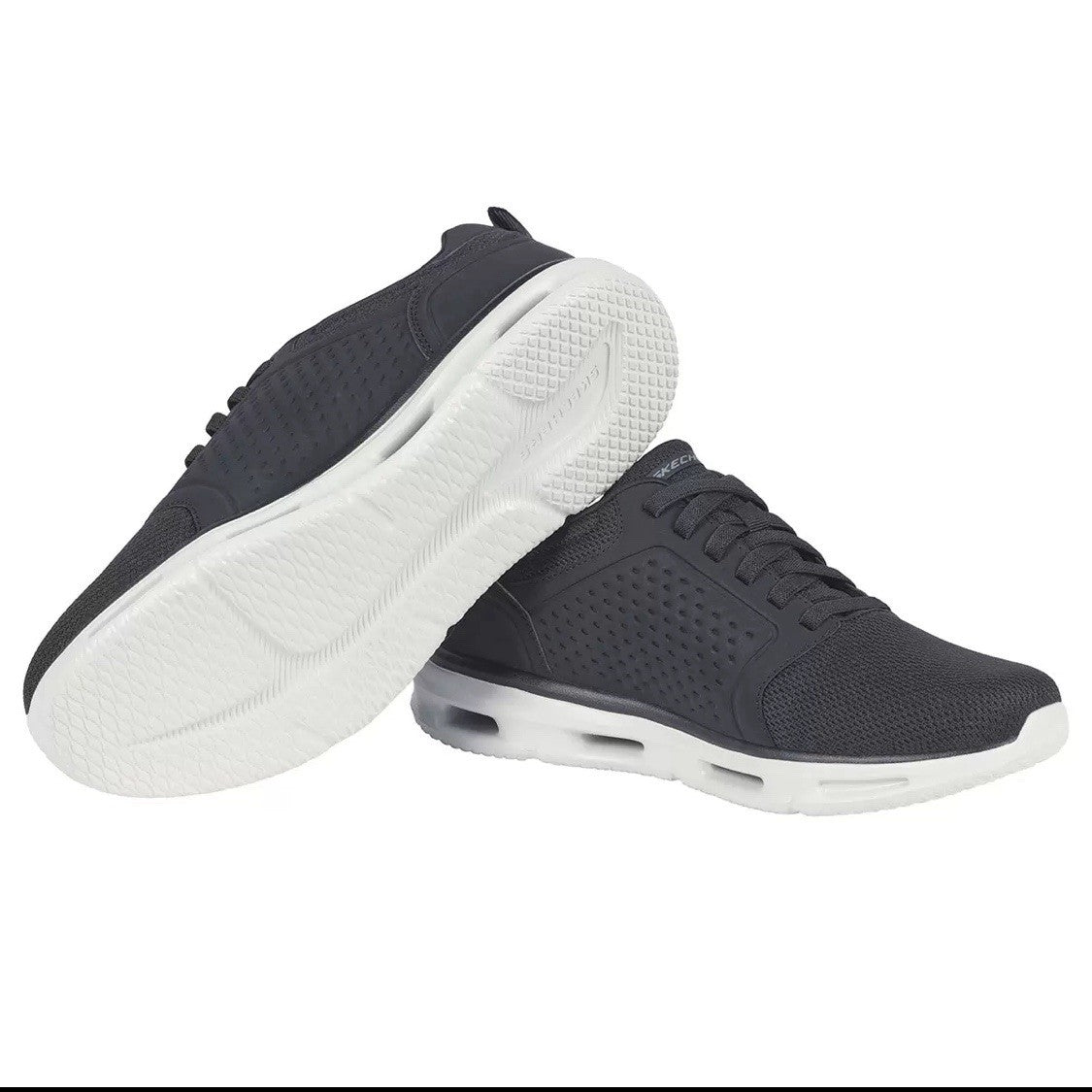 Skechers Men's Glide Lite Trainer in Black, UK 10