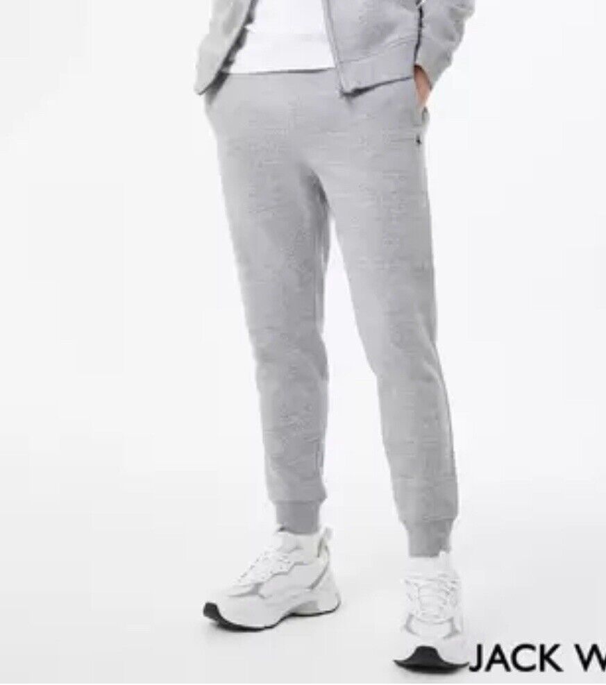 Jack Wills Mens Logo Jogger in Grey Size M