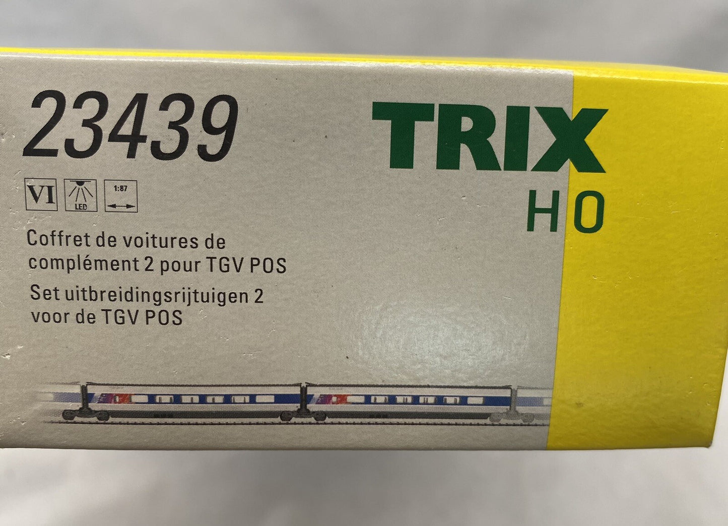 TRIX 23439- Add-On Car Set 2 for the TGV POS.