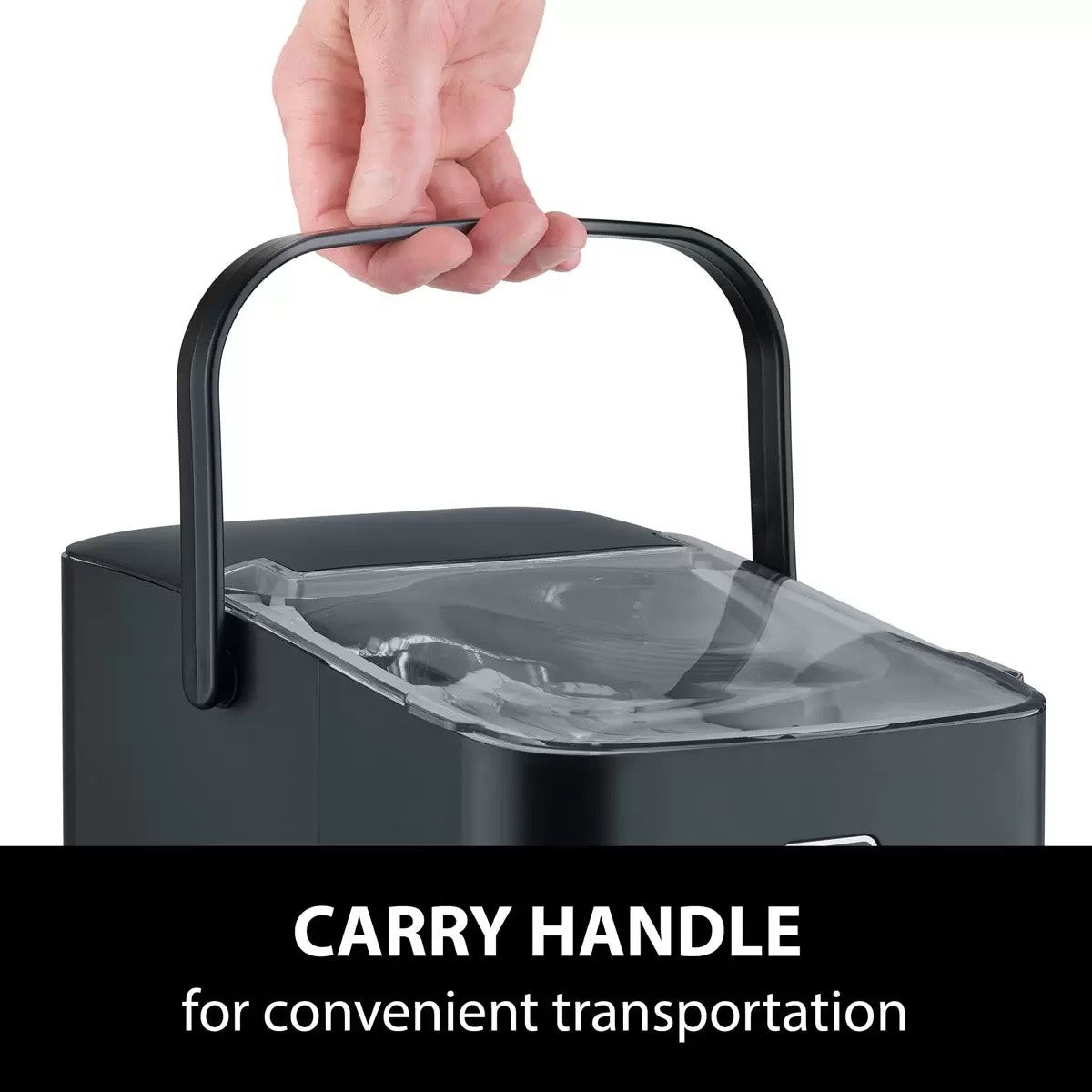 Caso Design IceChef Compact Ice Cube Maker Black, Ex-Display