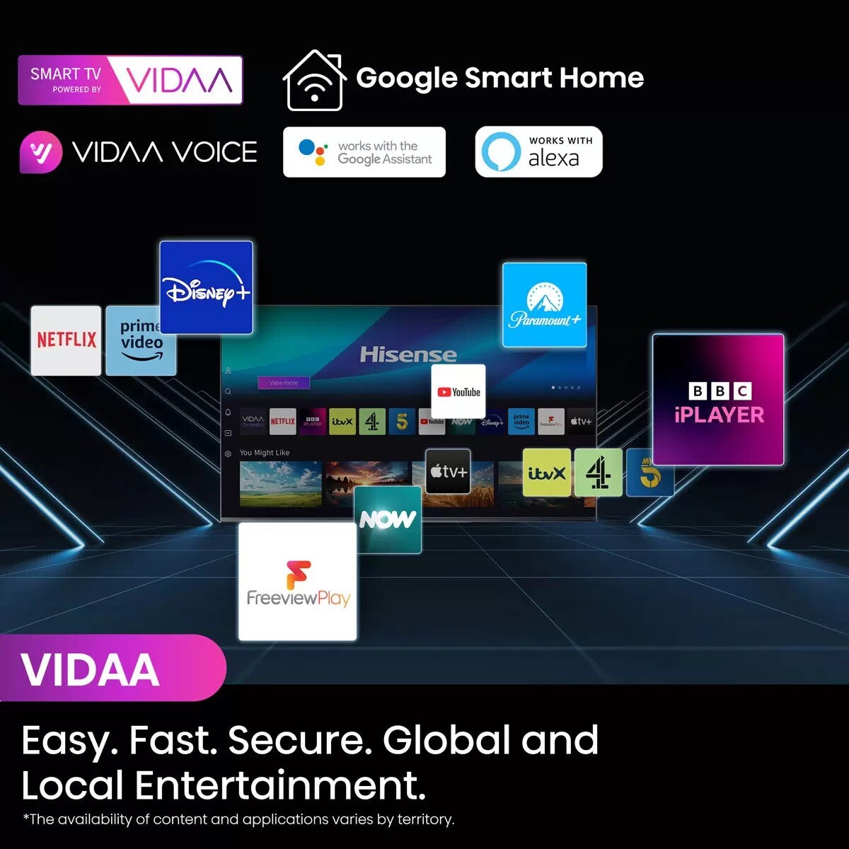 Hisense 40E5NQTUK 40 Inch QLED Smart TV- *New, Box Opened*