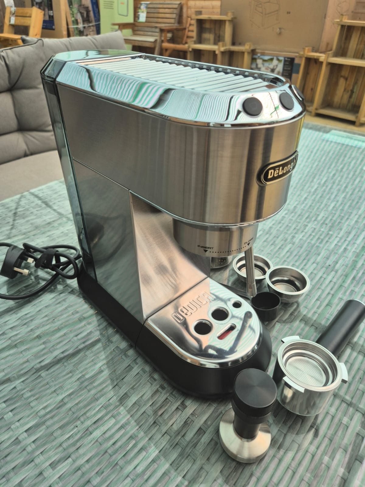 De'Longhi Dedica Arte Espresso Coffee Machine (EC885.M) In Silver