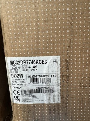 Samsung Smart Microwave Oven with Air Fryer and Steam, 32L MC32DB7746KC/E3