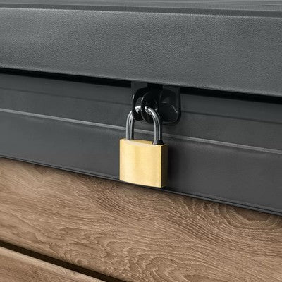 Keter Ashwood 2 in 1 Storage and Bench in Brown 227 Litre (60 Gallon)